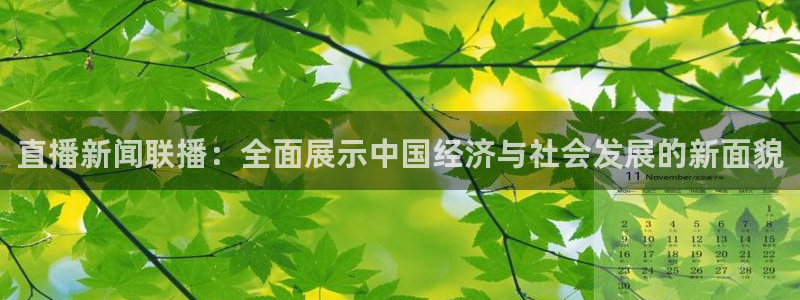 so米nba体育直播：直播新闻联播：全面展示中国经济与社会发展的新面貌